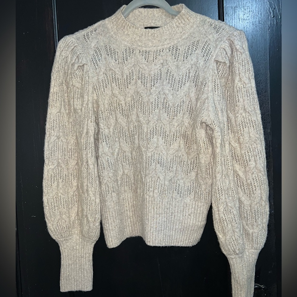 Express Sparkly Gold Sweater